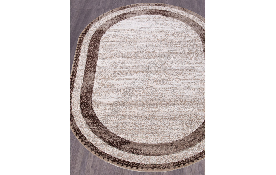 Ковер 04041B - DARK BROWN - Овал ARMINA