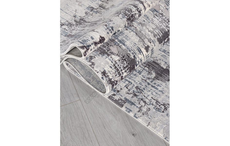 Ковер 00271 - GREY / BLUE - Прямоугольник - коллекция DUBAI