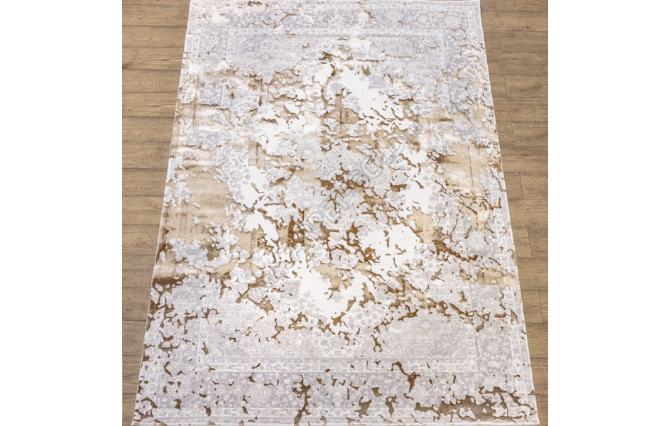 КОВРЫ ДИЗАЙН KB04B ЦВЕТ WHITE / BEIGE_1 Prado